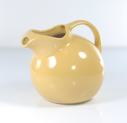Vintage Hall ceramic Ball pitcher in warm yellow