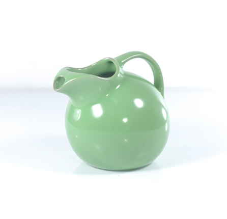 Vintage Hall ceramic Ball pitcher in lettuce green